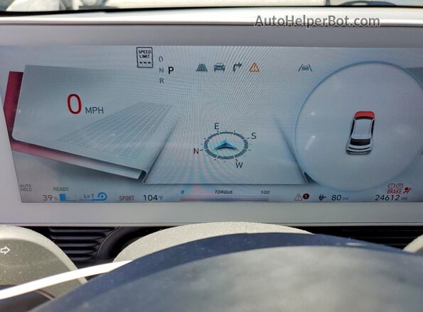 KM8KNDDF1RU267200 2024 HYUNDAI IONIQ Black Vista del cuadro de instrumentos