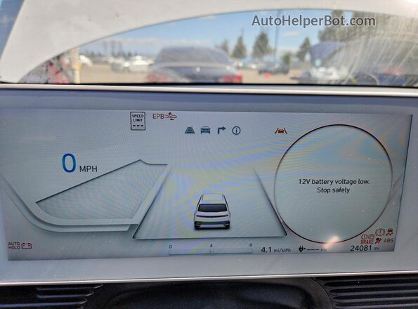 KM8KNDDF3RU328529 2024 HYUNDAI IONIQ White Вид щитка приладів