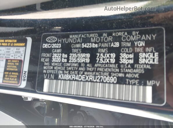 KM8KR4DEXRU270690 2024 HYUNDAI IONIQ 5 Black Engine compartment view