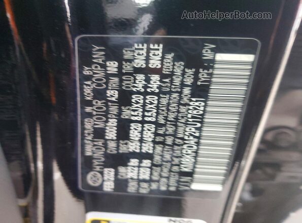 KM8KRDAF2PU176281 2023 HYUNDAI IONIQ Black Vista del compartimento del motor