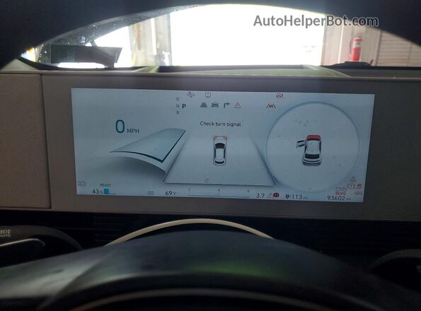 KM8KRDAF6NU079727 2022 HYUNDAI IONIQ Black Vista del cuadro de instrumentos