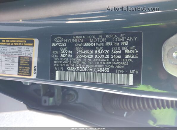 KM8KRDDF3RU248460 2024 HYUNDAI IONIQ 5 Gray Vista del compartimento del motor