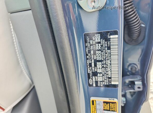 KM8KRDDF9RU310735 2024 HYUNDAI IONIQ Blue Vista de la etiqueta del VIN