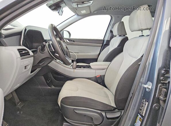 KM8R14HE0MU301583 2021 HYUNDAI PALISADE Silver Սալոնի դիմացի տեսք