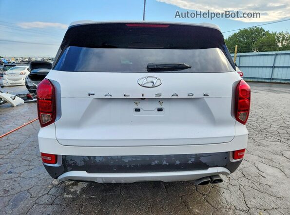 KM8R14HE3LU052369 2020 HYUNDAI PALISADE White Հետևի տեսք