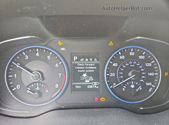 KM8R14HE3LU052369 2020 HYUNDAI PALISADE White Սարքավորումների վահանակի տեսք