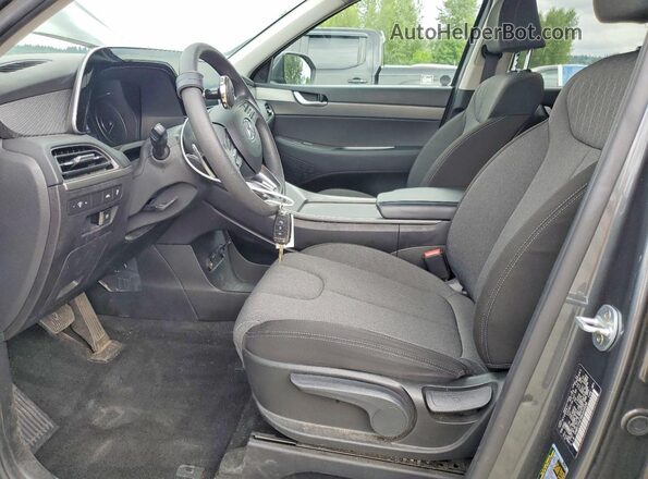 KM8R1DHE5MU205688 2021 HYUNDAI PALISADE Gray Widok wnętrza z przodu