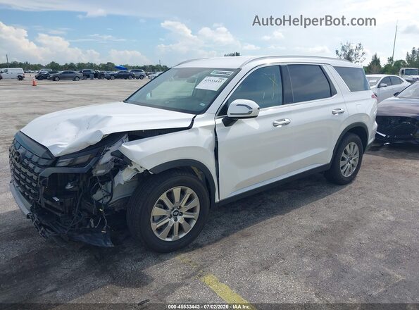KM8R24GE7SU857062 2025 HYUNDAI PALISADE White Առջևի ձախ երեք քառորդ տեսարան