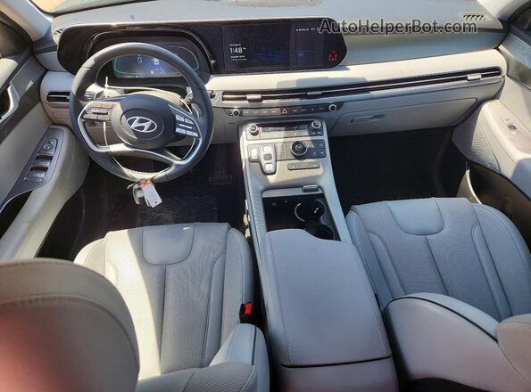 KM8R24GEXRU797515 2024 HYUNDAI PALISADE Gray წინა პანელის ხედი