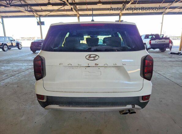 KM8R24HE8LU040635 2020 HYUNDAI PALISADE White Widok z tyłu