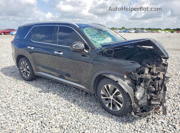 KM8R24HE8MU244949 2021 HYUNDAI PALISADE Черный Передняя правая четверть