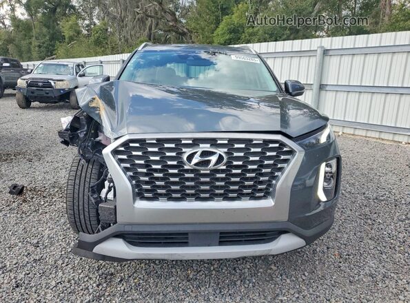 KM8R24HEXMU296874 2021 HYUNDAI PALISADE Gray Դիմացի տեսք