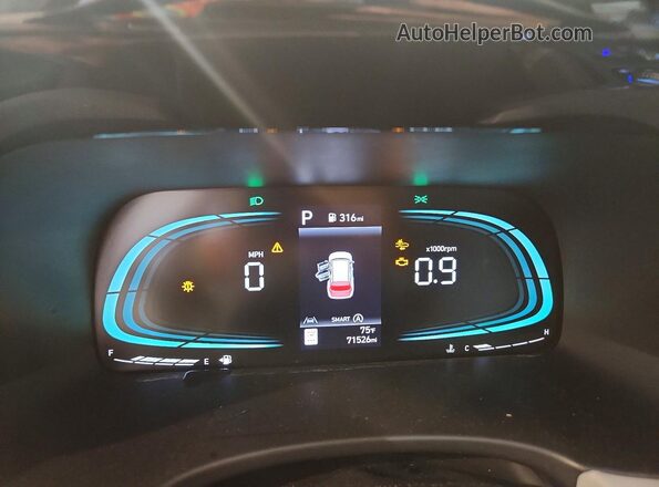 KM8R2DGE2RU726230 2024 HYUNDAI PALISADE Серебряный Вид щитка приборов