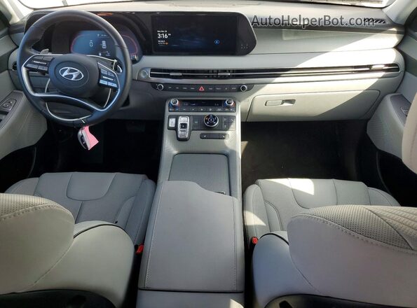 KM8R2DGE3RU741867 2024 HYUNDAI PALISADE White Widok deski rozdzielczej