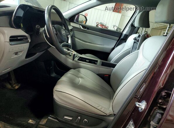 KM8R2DGE5SU823654 2025 HYUNDAI PALISADE Burgundy წინა სალონის ხედი