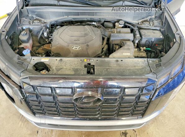 KM8R2DGE8PU490342 2023 HYUNDAI PALISADE Black Widok komory silnika