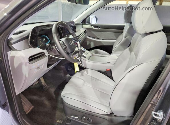 KM8R2DGE8SU949362 2025 HYUNDAI PALISADE Gray Vista interior delantera