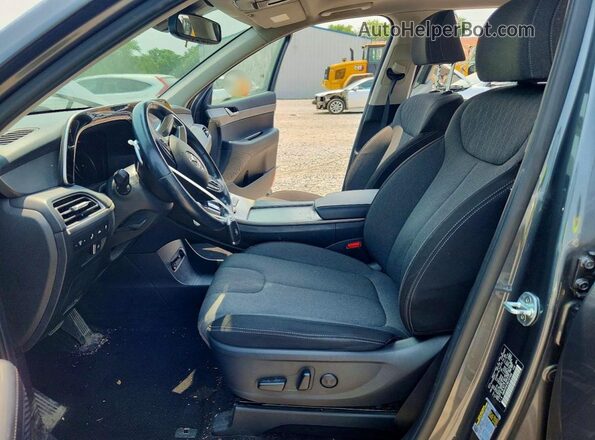 KM8R2DHE3MU187446 2021 HYUNDAI PALISADE Серый Вид салона спереди