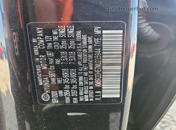 KM8R2DHE7MU215944 2021 HYUNDAI PALISADE Blue Widok wnętrza 360 stopni