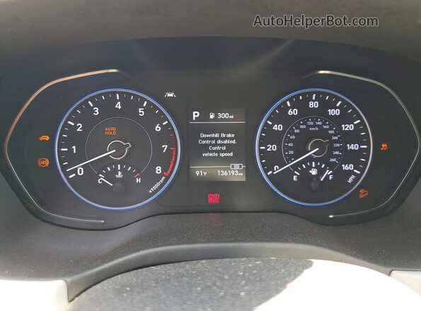 KM8R2DHEXLU068940 2020 HYUNDAI PALISADE Серый Вид щитка приборов