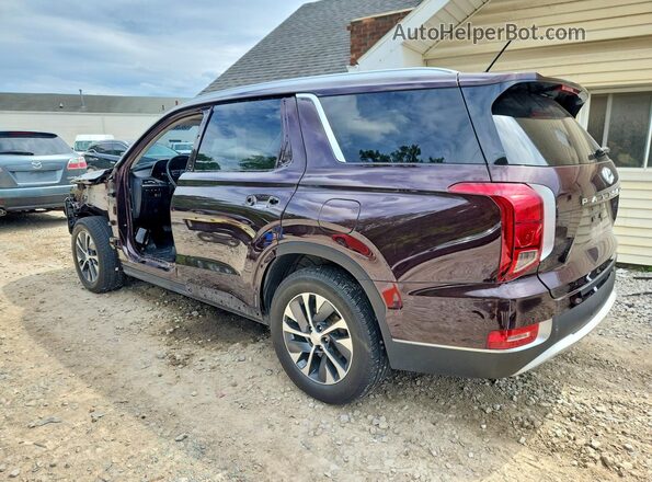 KM8R2DHEXLU152286 2020 HYUNDAI PALISADE Burgundy Հետևի ձախ