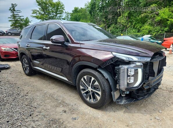 KM8R2DHEXLU152286 2020 HYUNDAI PALISADE Burgundy Առջևի աջ