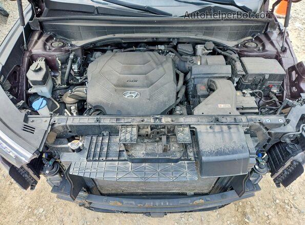 KM8R2DHEXLU152286 2020 HYUNDAI PALISADE Burgundy Շարժիչի բաժամունքի տեսք