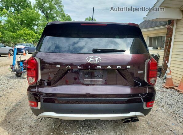 KM8R2DHEXLU152286 2020 HYUNDAI PALISADE Burgundy Հետևի տեսք