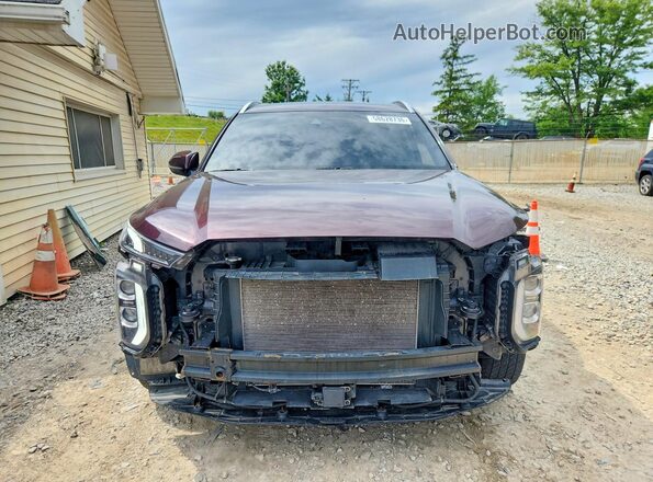 KM8R2DHEXLU152286 2020 HYUNDAI PALISADE Burgundy Դիմացի տեսք