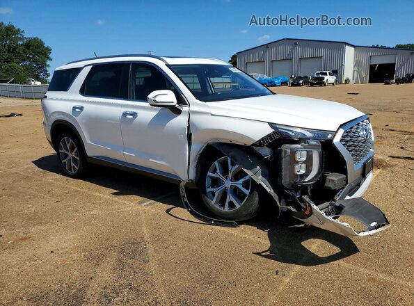 KM8R34HE0LU105457 2020 HYUNDAI PALISADE White Передня права чверть