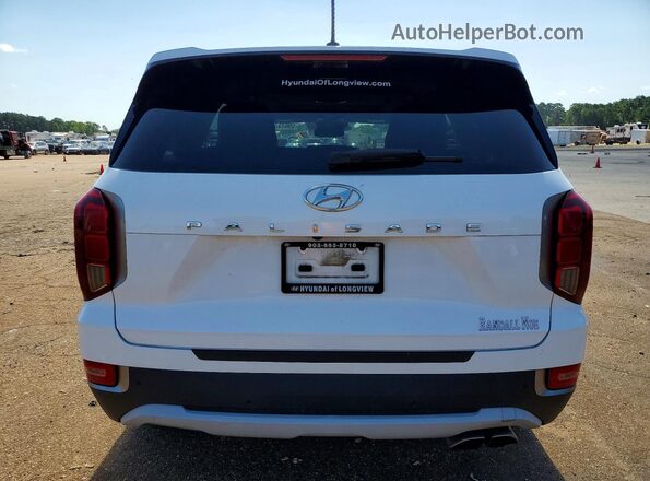 KM8R34HE0LU105457 2020 HYUNDAI PALISADE White Вид ззаду