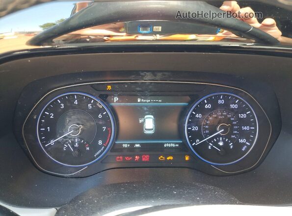 KM8R34HE0LU105457 2020 HYUNDAI PALISADE White Вид щитка приладів