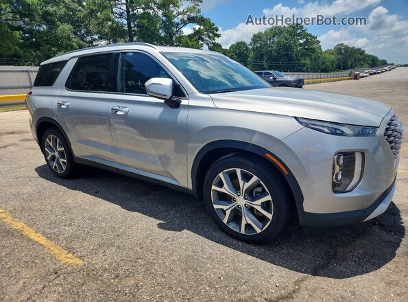 KM8R34HE1MU270385 2021 HYUNDAI PALISADE Silver Delantero derecho