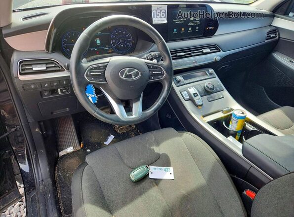 KM8R34HE6LU111828 2020 HYUNDAI PALISADE Black Dashboard view