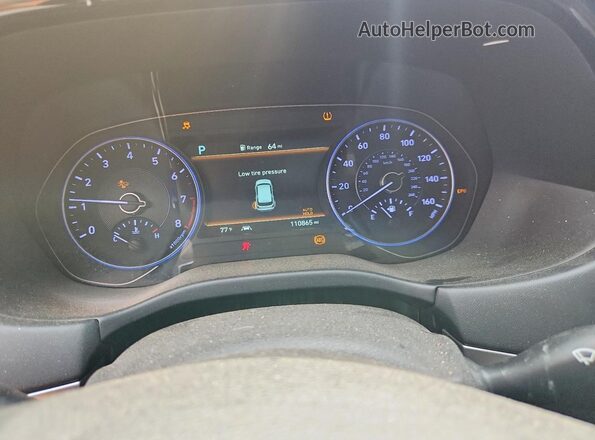 KM8R34HE6LU111828 2020 HYUNDAI PALISADE Black Instrument cluster view