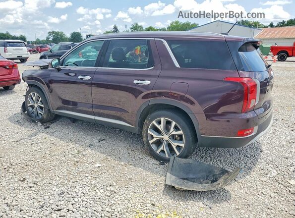 KM8R34HE7LU170662 2020 HYUNDAI PALISADE Maroon უკანა მარცხენა