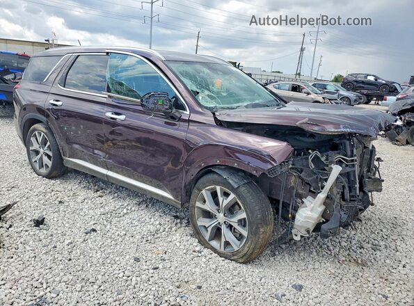 KM8R34HE7LU170662 2020 HYUNDAI PALISADE Maroon წინა მარჯვენა