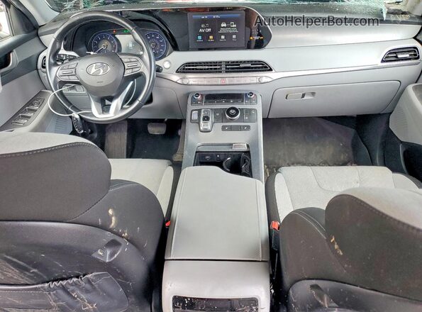 KM8R34HE7LU170662 2020 HYUNDAI PALISADE Maroon წინა პანელის ხედი
