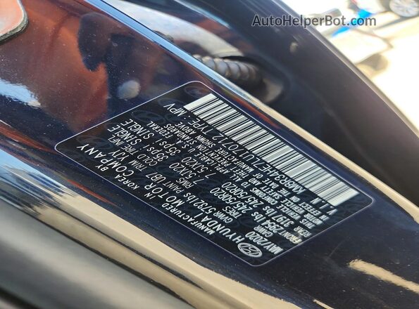 KM8R34HE7LU170712 2020 HYUNDAI PALISADE Black Vista del compartimento del motor