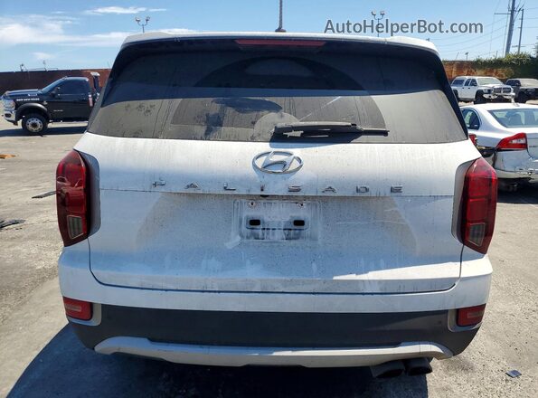 KM8R34HE8LU083661 2020 HYUNDAI PALISADE White უკანა ხედი