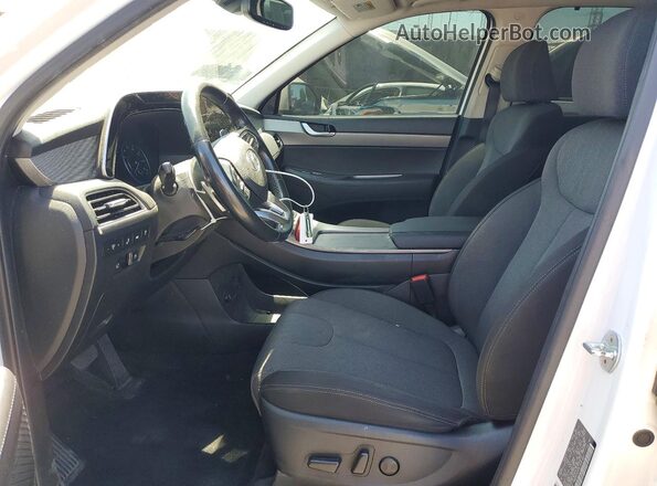 KM8R34HE8LU083661 2020 HYUNDAI PALISADE White წინა სალონის ხედი