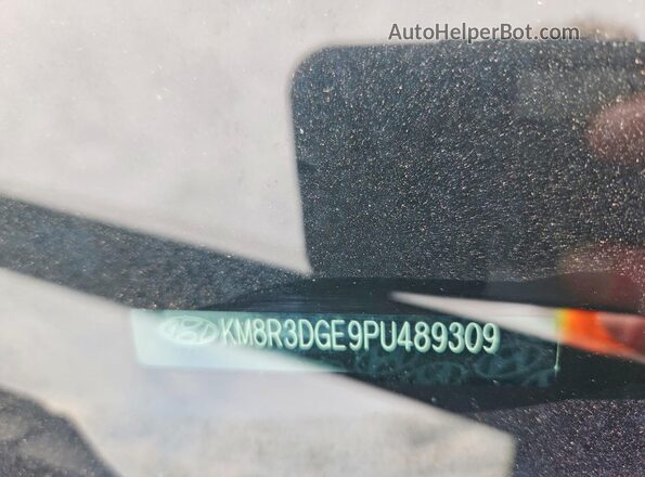 KM8R3DGE9PU489309 2023 HYUNDAI PALISADE Black ძრავის განყოფილების ხედი