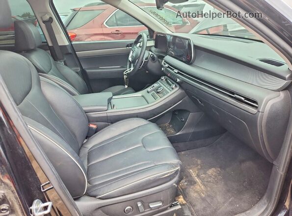 KM8R3DGE9PU489309 2023 HYUNDAI PALISADE Black წინა სალონის ხედი