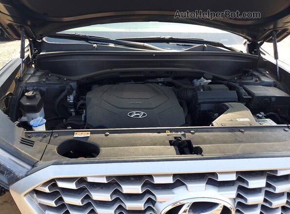 KM8R3DHE2NU349792 2022 HYUNDAI PALISADE Black Շարժիչի բաժամունքի տեսք