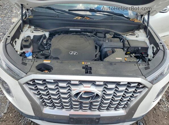 KM8R3DHE7NU385428 2022 HYUNDAI PALISADE White Շարժիչի բաժամունքի տեսք