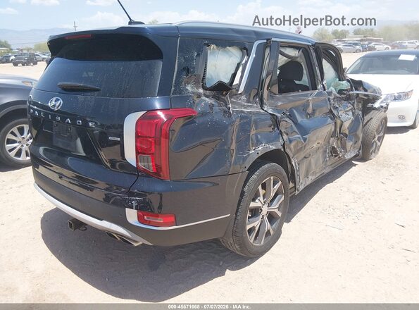 KM8R3DHE9NU427985 2022 HYUNDAI PALISADE Black Tył prawy