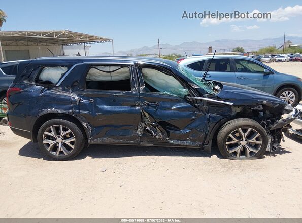 KM8R3DHE9NU427985 2022 HYUNDAI PALISADE Black Widok wnętrza z tyłu