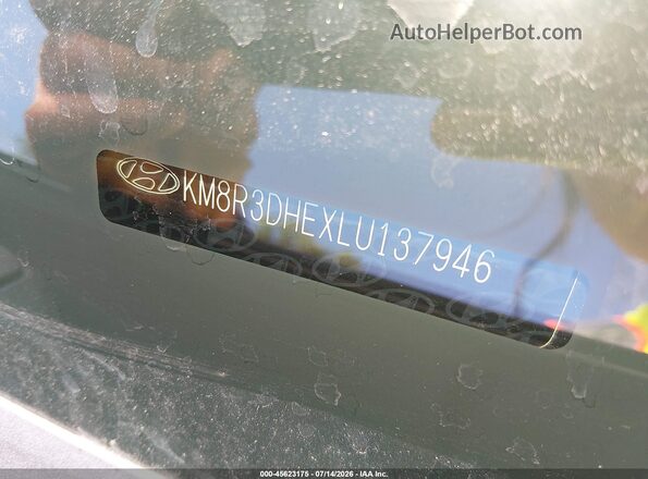 KM8R3DHEXLU137946 2020 HYUNDAI PALISADE Gray Engine compartment view
