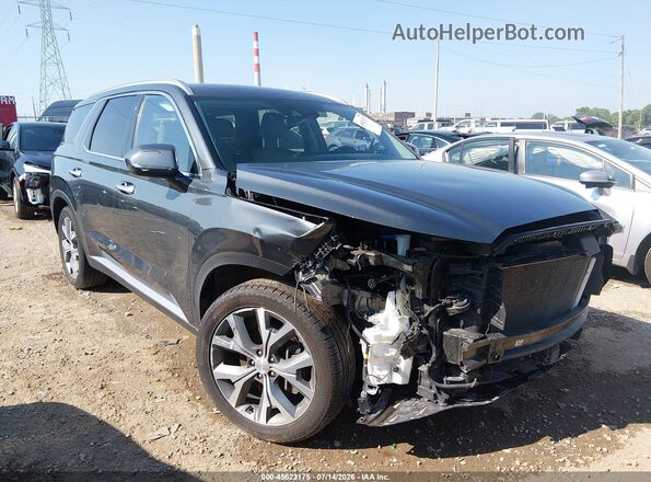 KM8R3DHEXLU137946 2020 HYUNDAI PALISADE Gray Front view