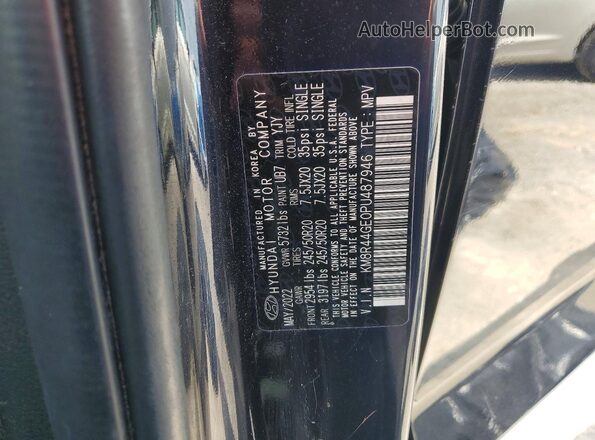 KM8R44GE0PU487946 2023 HYUNDAI PALISADE Black VIN կոդի պիտակի տեսք